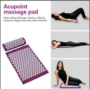 Yoga Acupressure Mat & Pillow Set